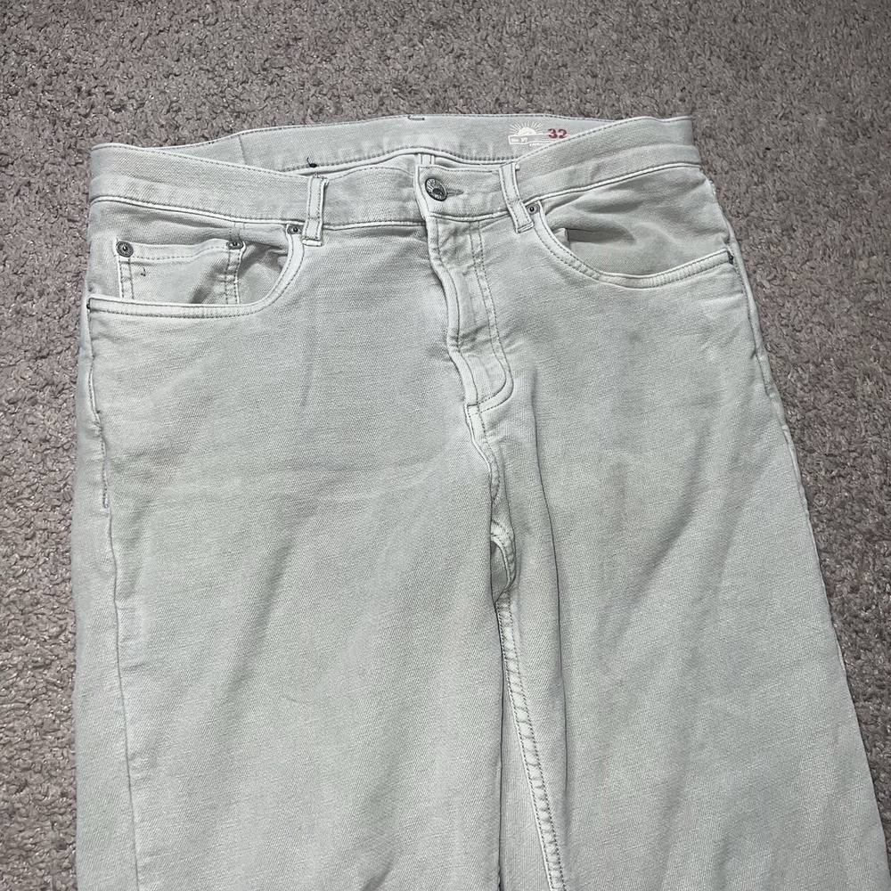 Faherty Men's Stretch Terry 5 Pocket Pant Green Size 32x31